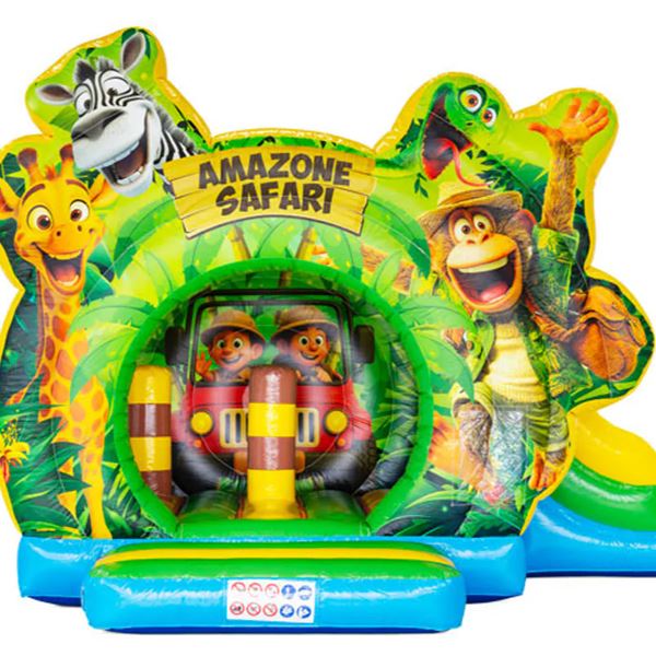 Jungle Bounce met glijbaan Jungle Bounce met glijbaan