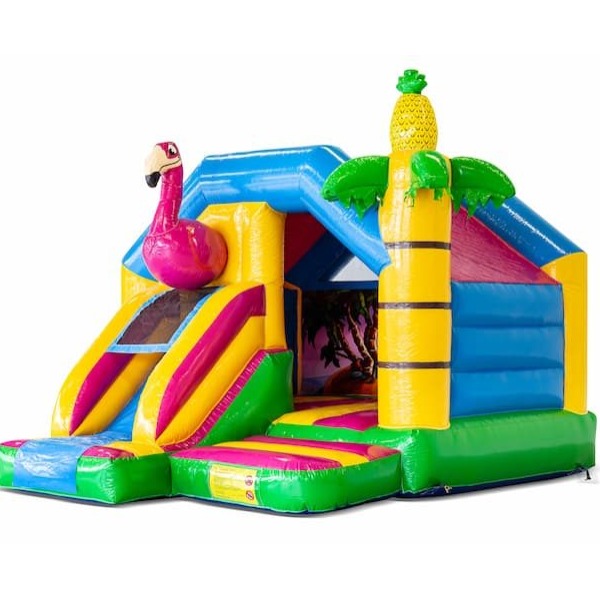 Flamingo met glijbaan Flamingo met glijbaan