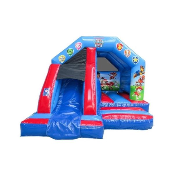 Springkussen Paw Patrol met glijbaan Paw Patrol springkussen huren